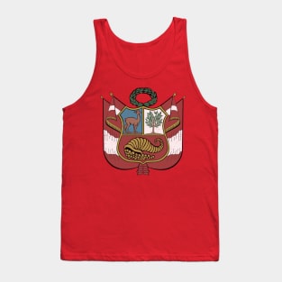 Escudo del Perú - Peru coat of arms - vintage design Tank Top